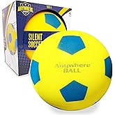 Anywhere Ball, Silent Soccer Ball, Size 8-Inch, Airless Foam for Indoor Training, Kicking and Realistic Bounce, Quiet Practice