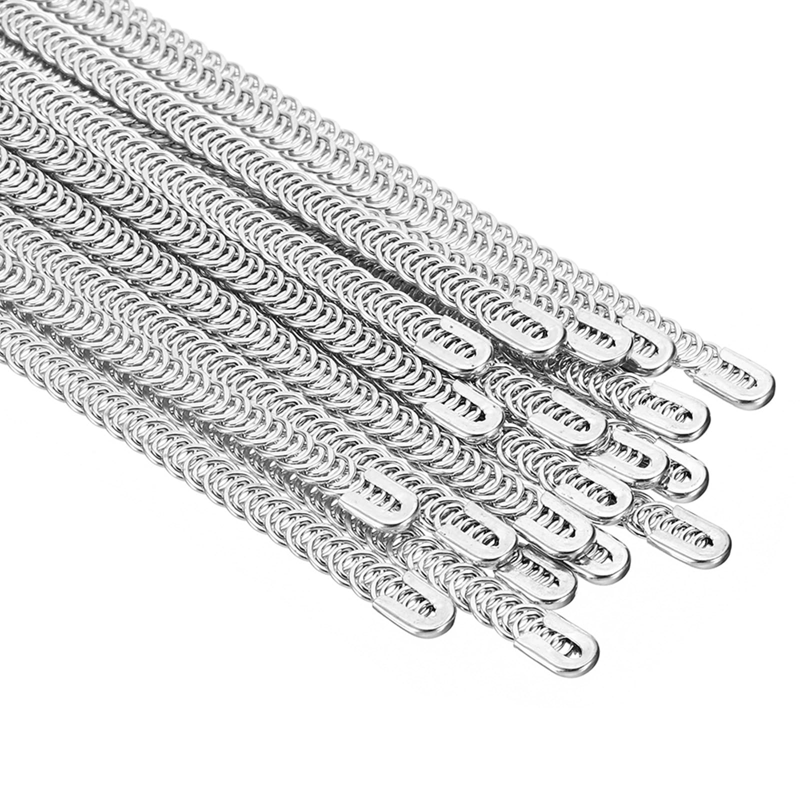 PATIKIL 7.1 Inch Spiral Steel Boning, 20 Pack 6mm Width Steel Spiral Corset Boning Stay for Sewing Corset Underwear Costumes Wedding Dress Making, Silver