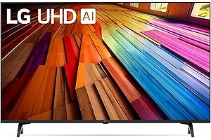 LG 43-Inch UT8000 Series 4K Smart TV - α5 AI Processor 4K, Dynamic Tone Mapping, Alexa Built-in, HDR10, WebOS 24, Wi-Fi, Blue
