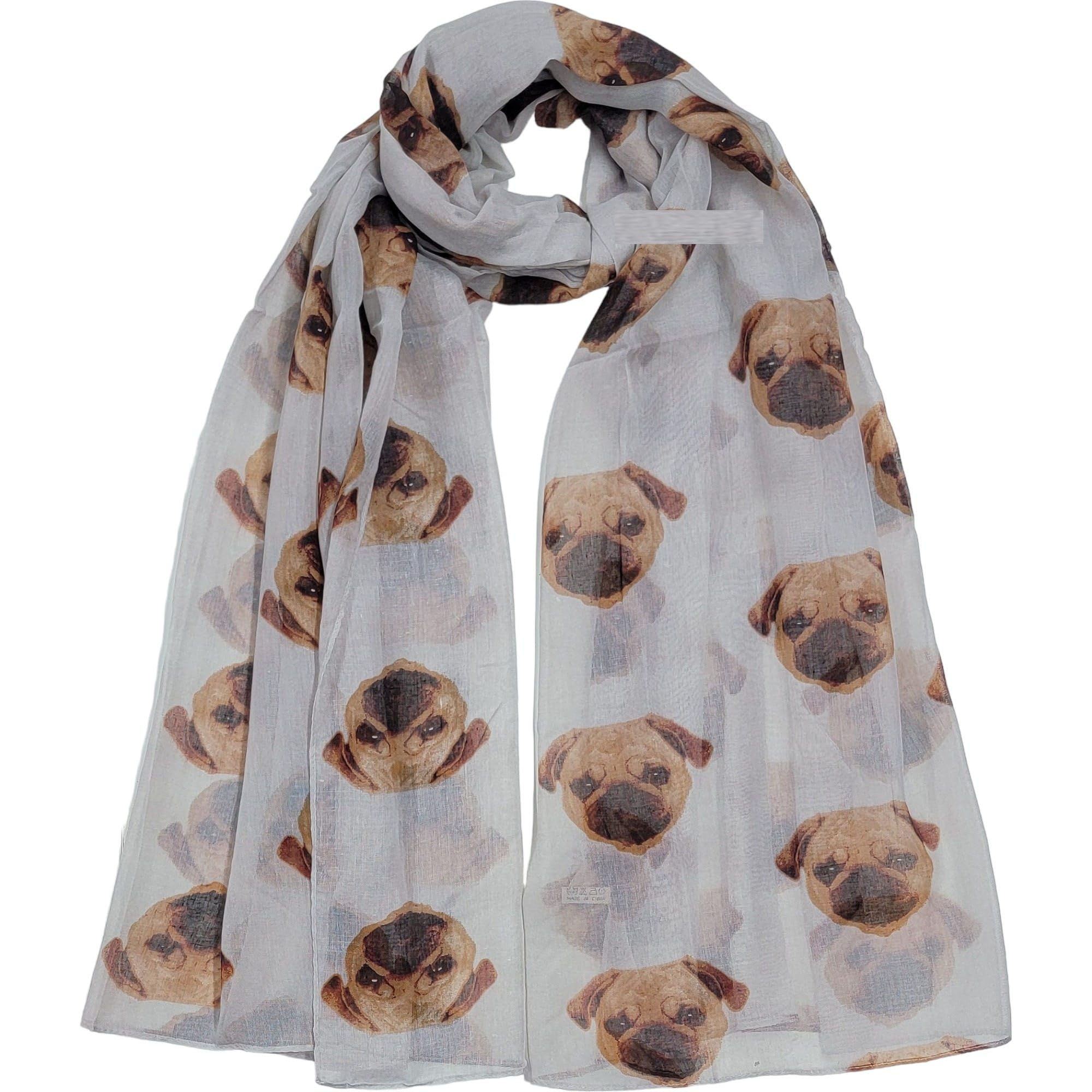 GFM® Pug Pugs Dogs -Grey Beige- (PSCF-PG-72-BH)