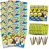 Set Of 15 Bendon Kids Paw Patrol Play Packs Fun Party Favors Coloring Book Crayons Stickers