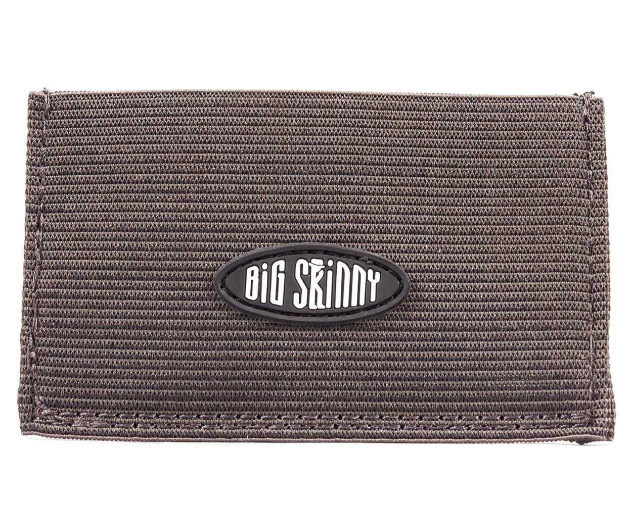 Big Skinny Mini Stretch Card Slim Wallet, Holds Up to 10 Cards, Brown