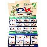 100 Ok Super Stainless Double Edge Razor Blades