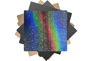 Imdinnogo MK3S MK3S+ MK52 3D Printer Platforms Newest Upgrade Accessories: 253.8 x 241MM Texture PEI Coating - Special Colorful and Shiny PEY Film Spring Steel Plate for Prussa i3 MK2.5S MK3 BCZAMD