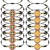 Fumete 12 Pieces 7 Knot Catholic String Bracelets Recuerdos De Confirmacion Catolica Adjustable Rosary Bracelet for Women Men