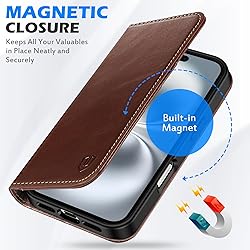 SHIELDON Wallet Case for iPhone 16 Plus 5G