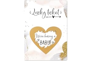 Joli Coon Pregnancy announcement scratch off cards - We're having a baby - Baby announcement scratch off tickets