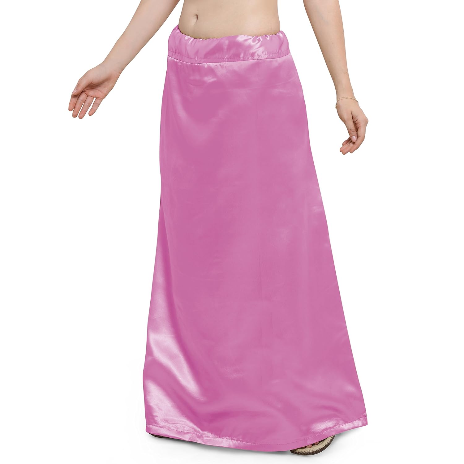 ziya premium satin petticoat with attached pure cotton inner