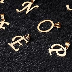 Kalapure Initial Charms Gold Initial Pendant Gold
