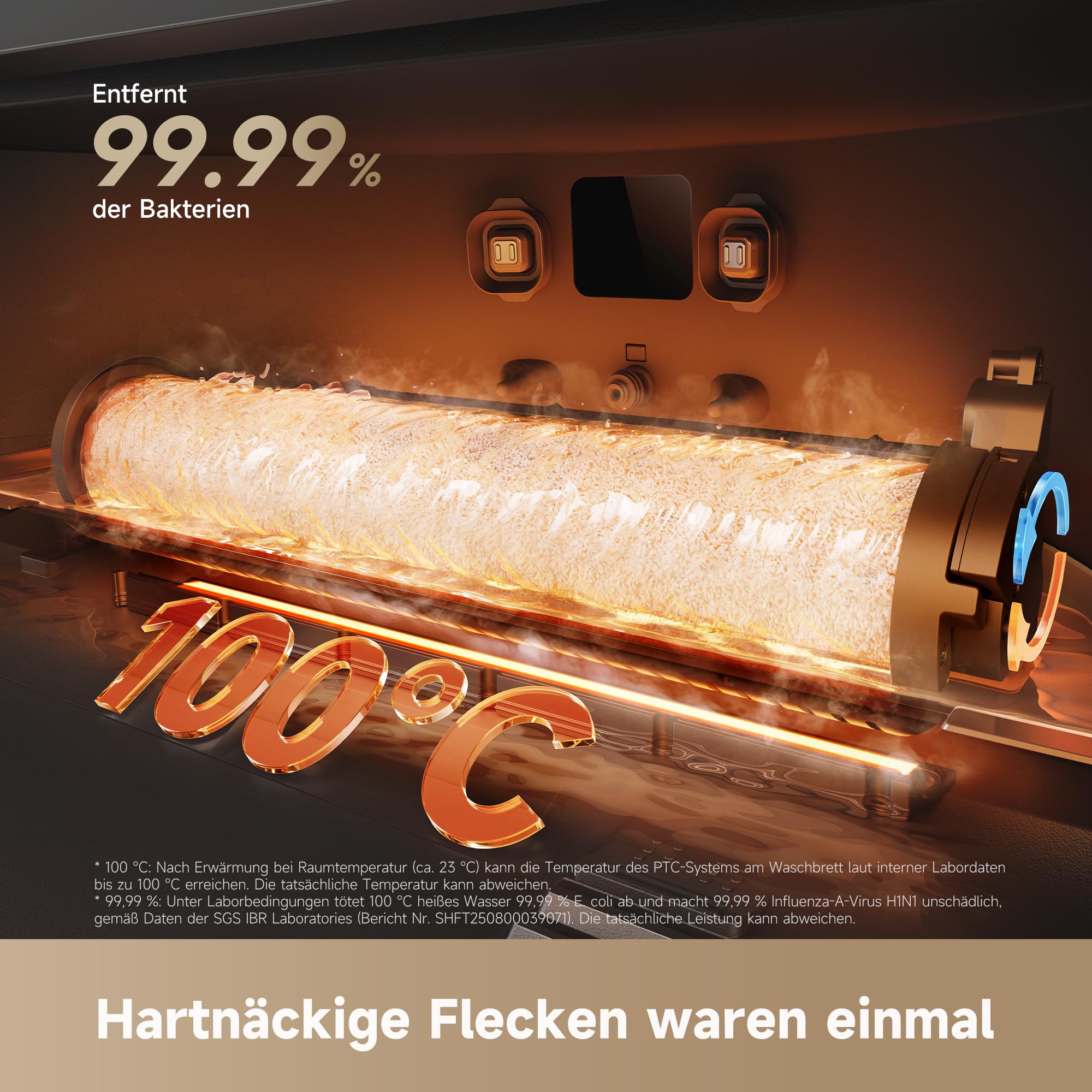 dreame Aqua10 Roller-Saugroboter mit AquaRoll-Wischer, Teppichschutz-Rollenabdeckung, 6 cm Hindernisüberwindung, automatischer Leerung, Selbstreinigung, Saugkraft von 30.000 Pa 8