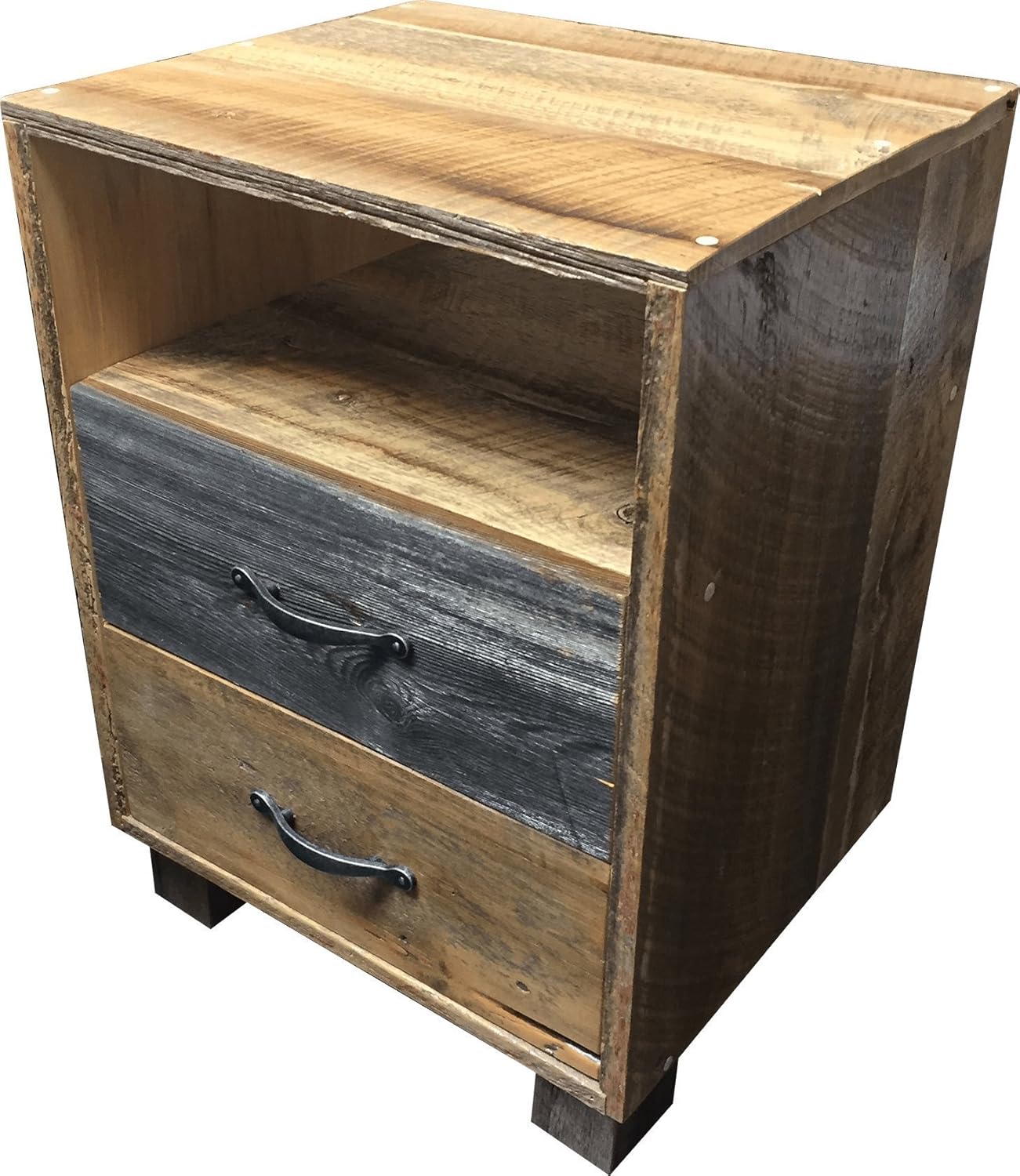 Amazon Com The Otonabee Reclaimed Barn Wood Nightstand Handmade