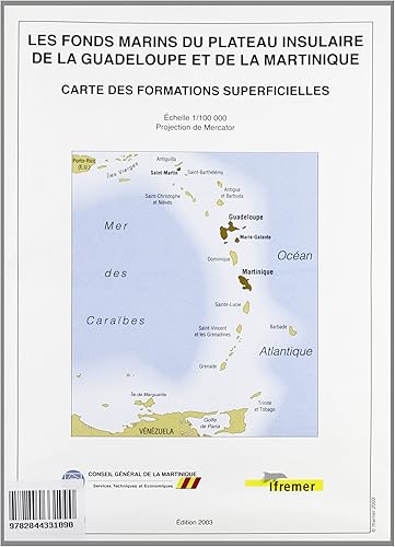 Download Les Fonds Marins du Plateau Insulaire de la Guadeloupe et delà Martinique.Carte des Formation Superf PDF