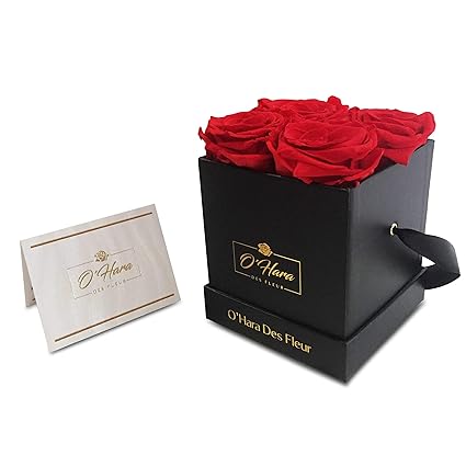 Ohara Des Fleur Preserved Rose Real Flowers Handmade Flowers In A Box Natural Fragrance Color And Style Up To 1 Year Best Gift For Her