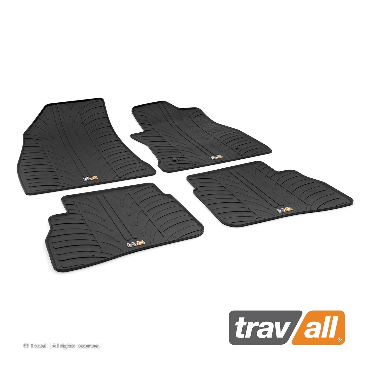 Travall Floor Mats TRM1109R VehicleSpecific Full Set of Rubber Car