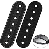 Dunkive 2 Pack Hat Size Extenders, Holes Adjustable Cap Repair Buckles | 3D Printed Hat Extenders, Adjustable Hole Design, Black, Half Size Extension, Snap Buckle Replacement, Cap Repair Accessories