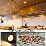 acegoo 12V LED Campervan Recessed Ceiling Light 2.5W 6 pack 3000K CRI 93 view 6