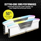 Corsair Vengeance RGB DDR5 64GB (2x32GB) 6000MHz CL30-36-36-76 White view 3