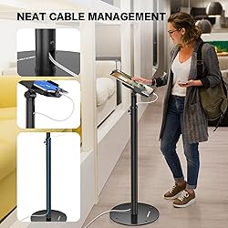 AboveTEK iPad Kiosk Floor Stand - Height Adjustable