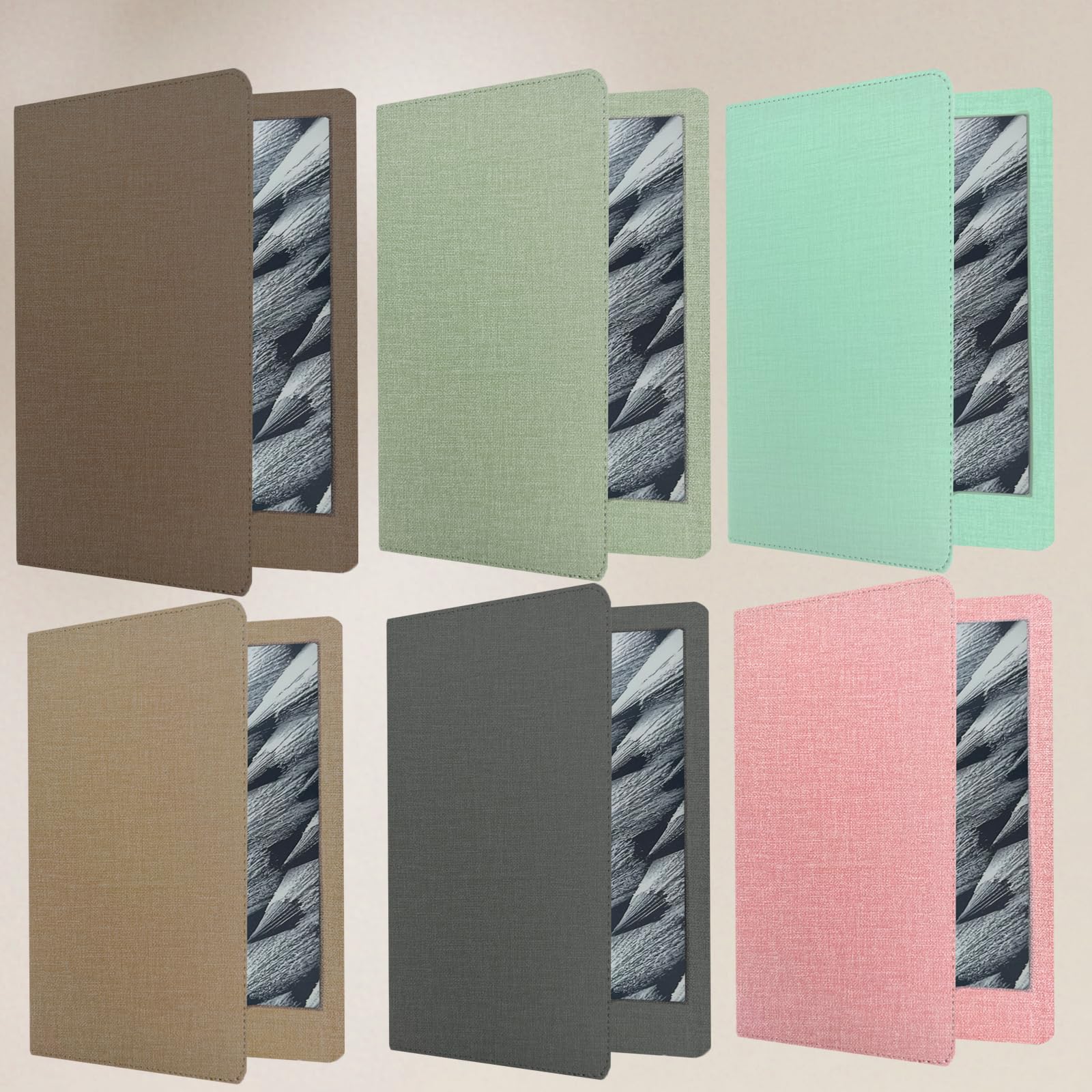 Forever Song Case for Kindle Paperwhite/colorsoft 12th/11th Generation(2024/2021), 7/6.8 inch Tablet Cases/Cover with Dual Hand Straps, Compatible with Kindle,Libra2, Boox Leaf 2. Ash Grey