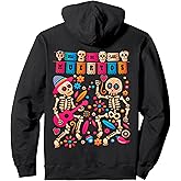 Dia De los Muertos Day of the Dead Mexican Skeleton Dancing Pullover Hoodie