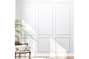 RDUIGT Peel and Stick Wall Molding Trim Self Adhesive Accent Wall Panels for Interior Wall Decor Pre-Cut Wainscoting Panel (3