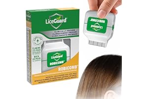 LiceGuard RobiComb Electronic Head Lice Comb, Gentle Lice Treatment for Kids & Adults, Clinically Tested Zapping Nit Comb Det