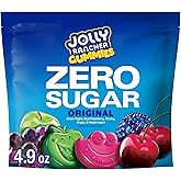 JOLLY RANCHER Gummies Zero Sugar Assorted Gummy Candy Fruit Pouches, 4.9 oz | Assorted Fruit Gummies in 7 Pouches, Aspartame Free, Individually Wrapped for Sharing and On-the-Go, 4.9 oz