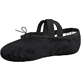 Tanzmuster Canvas Ballet Shoes Charlie Split Leather Sole Soft