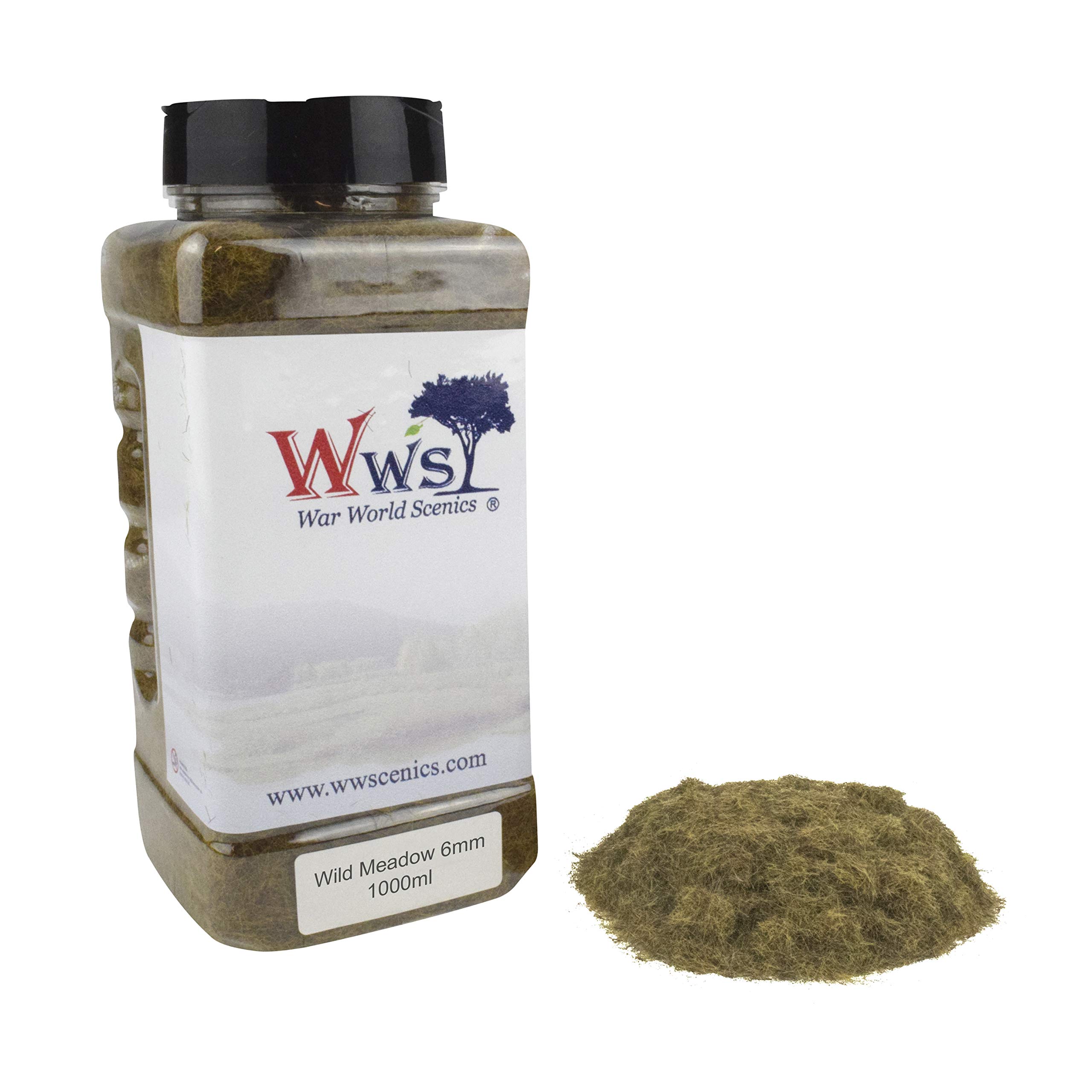 Wild Meadow Static Grass 1000ml by WWS 6mm