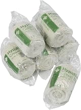 Safety First Aid Group Crepe Cotton Bandages 5 cm x 4.5 m Pack of 6