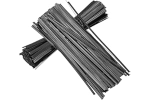 YELARXI Wire Twist Ties Reusable 5.9 Inch for Plastic Bags Treat Candy Bag Plants Craft Projects - (800Pcs, Black)
