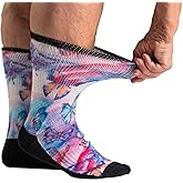 Viasox EasyStretch Diabetic Crew Socks for Men & Women, Non Binding Neuropathy Socks