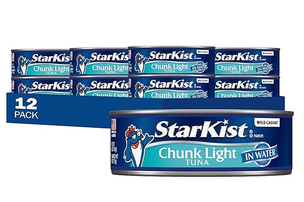 STARKIST CHUNK LIGHT TUNA IN WATER, 5 OZ CAN, PACK OF 12