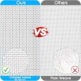 UNU 304 Stainless Steel Wire Mesh Roll 2.5m x 300mm 1mm Holes 0.3mm Wire view 4