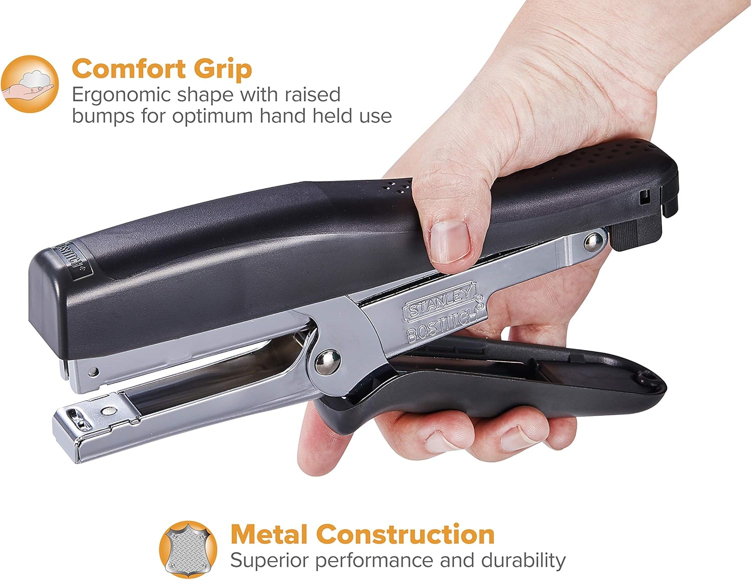 Bostitch Office B8 Xtreme Duty 45 Sheet Plier Stapler, Black (B8HDP) : Office Plier Staplers : Office Products