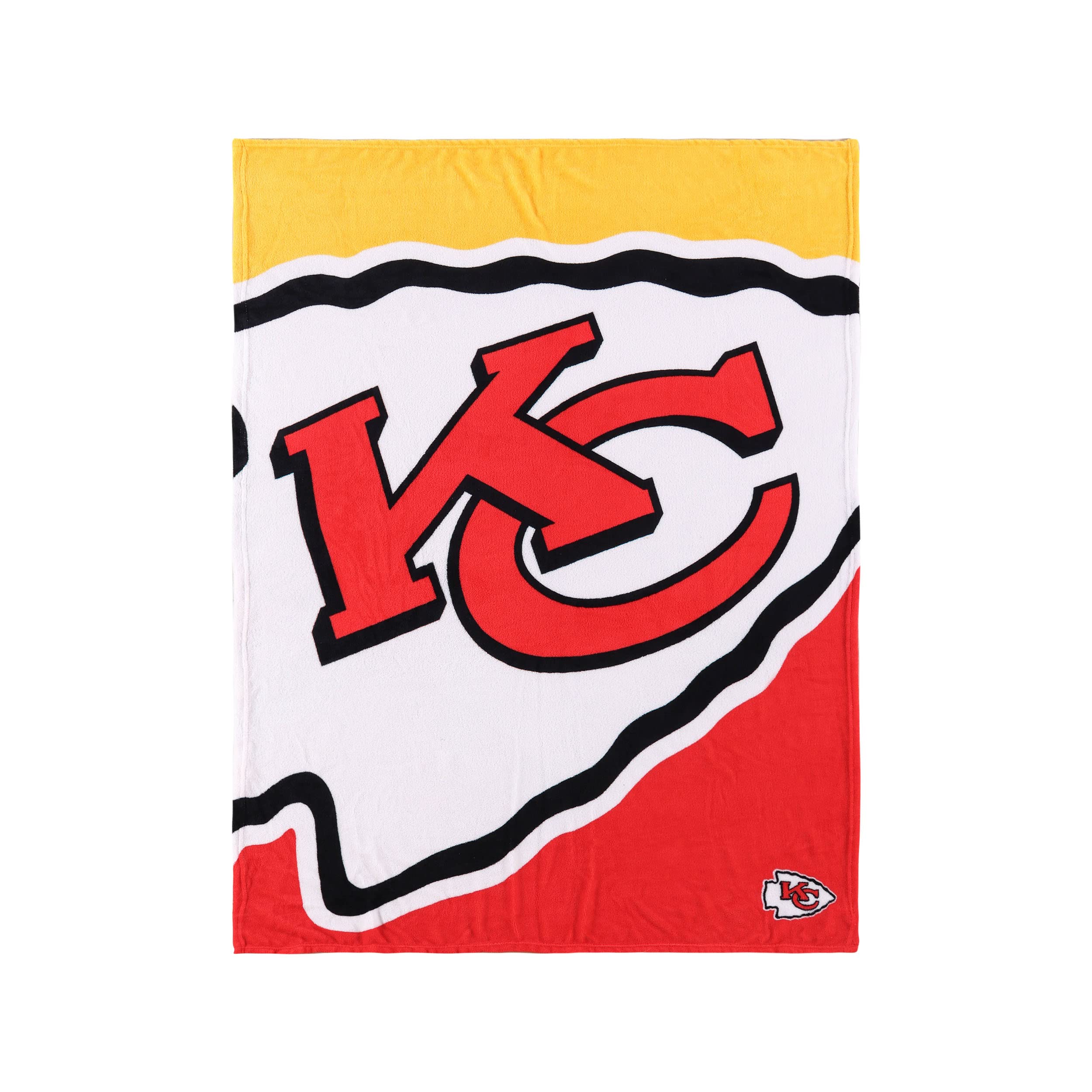 FOCO Kansas City Chiefs NFL Supreme Slumber Plush Throw Decke - Stück — image 1