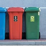 YIKIADA Recycling Bins Stickers 10 Pack 15x10 cm Waterproof Removable view 2