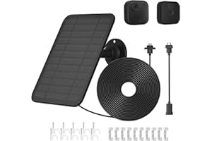 Baaletc 3W High-Speed Solar Panel for Blink Outdoor 4 (4th Gen), Blink Outdoor/Floodlight (3rd Gen), Continuous Power, IP65 W