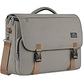 MATEIN Messenger Bag for Men, Briefcases Lightweight Men's Laptop Bag 17.3 inch Water Resistant Crossbody Satchel Computer Work Office Case with Shoulder Strap, Brown