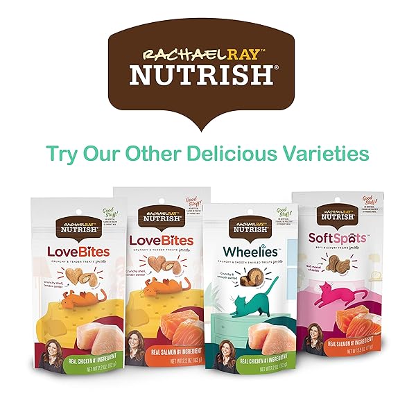 RACHAEL RAY NUTRISH LOVE BITES CAT TREATS, CHICKEN, 30 OUNCES