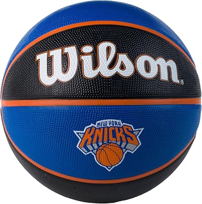 Wilson NBA Team Tribute Basketball New York Knicks Size 7 Rubber Outdoor