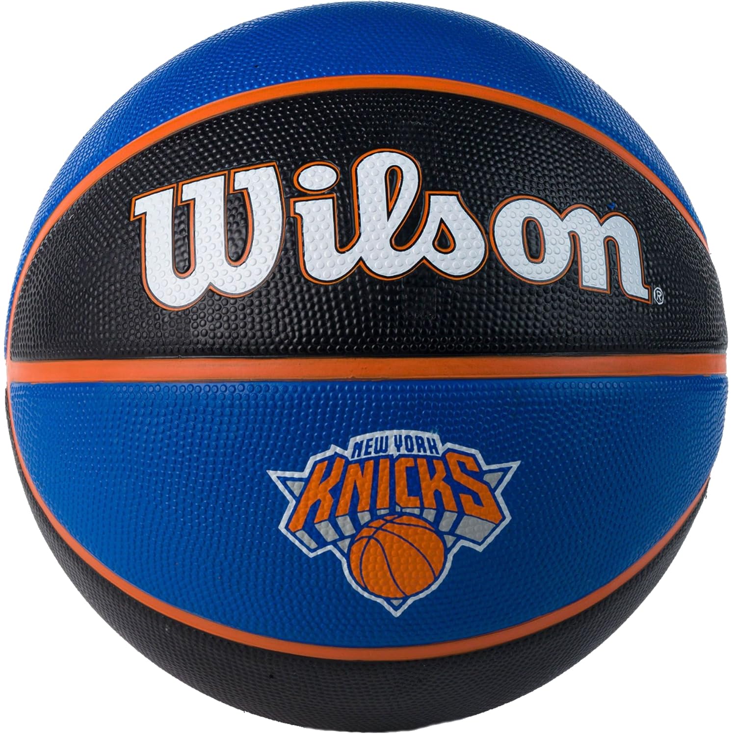 Wilson Basketball, NBA Team Tribute Model, NEW YORK KNICKS, Outdoor, Rubber, Size: 7 — image 1
