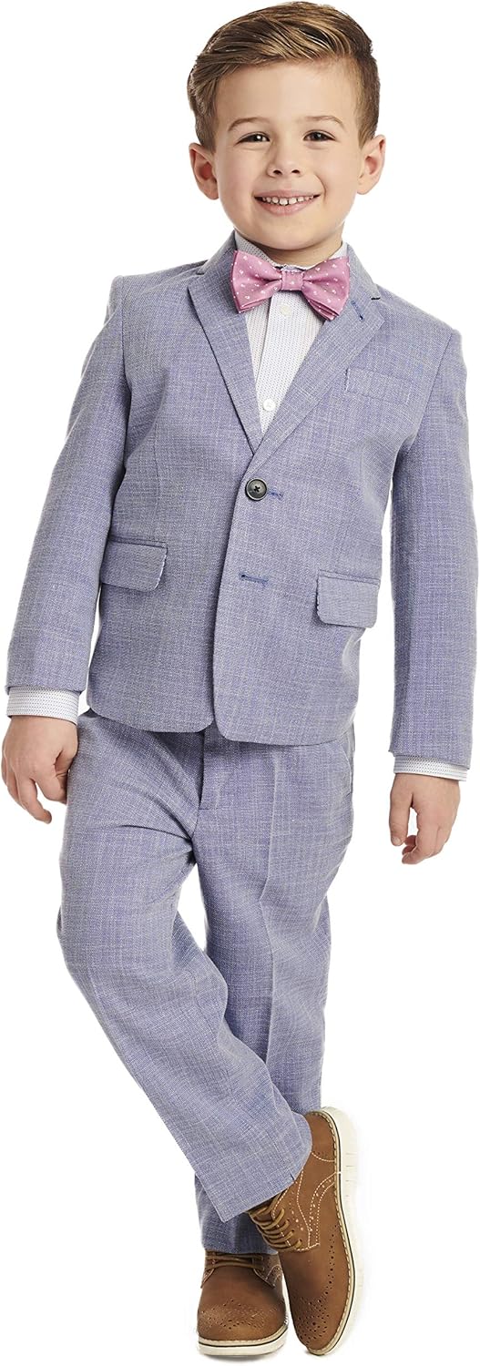 Calvin Klein Boys' 4-Piece Formal Suit Set: Clothing