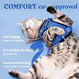 rabbitgoo Cat Harness and Lead Set XS Blue Reflective Escape Proof view 4