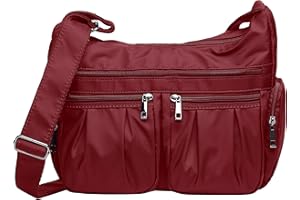 VOLGANIK ROCK Crossbody Purses for Women Shoulder Handbags Lightweight Waterproof Nylon Travel Bag Ladies Pocketbooks