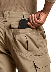 CQR Men's Tactical Pants, Water Resistant Ripstop