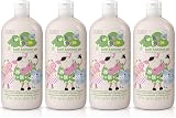 Baylis & Harding Funky Farm Kids Bathtime Gel 1 Litre Pack of 4 Vegan