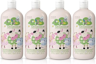 Baylis & Harding Funky Farm Kids Bathtime Gel 1 Litre Pack of 4 Vegan