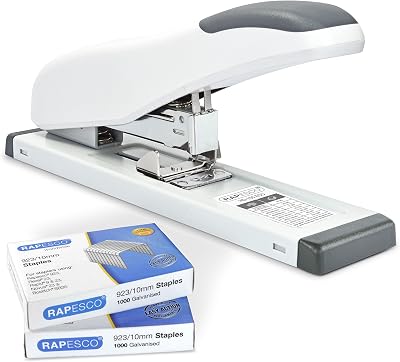 Rapesco 1391 HD-100 Heavy-Duty Stapler with 2000 Staples 10mm 100 Sheet