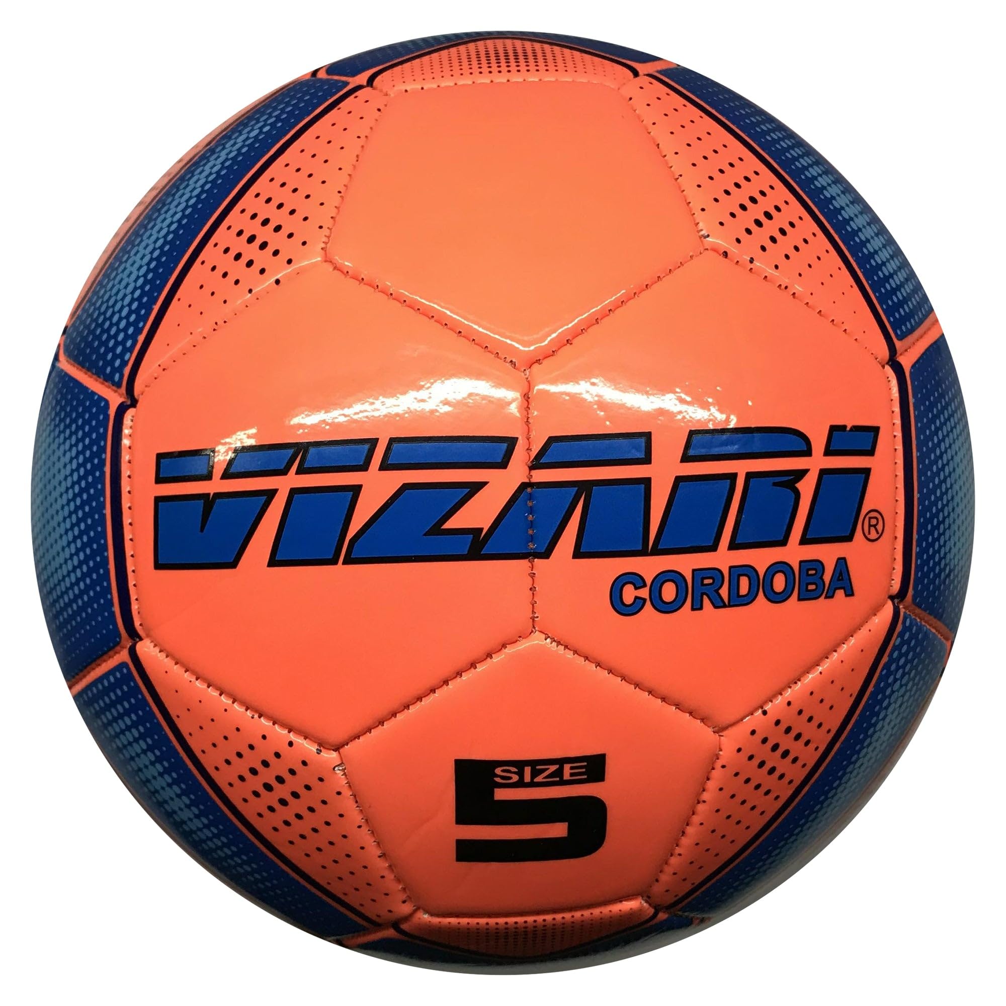 VIZARI Sports Cordoba Football Ball | Unique Graphics | Footballs for Kids & Adults | Available in 5 Colours (Orange, Size 4)